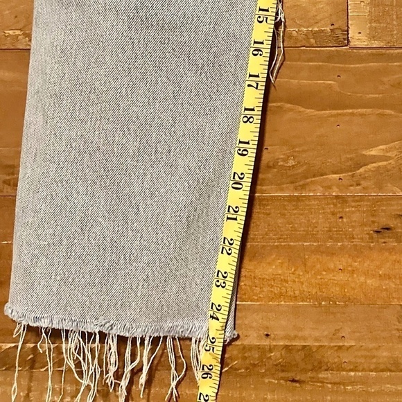 PAIGE Noella Straight Leg Raw Hem Jeans (Doretta Destructed), 27 - Picture 3 of 7